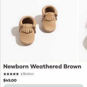 Newborn fresh picked moccasins